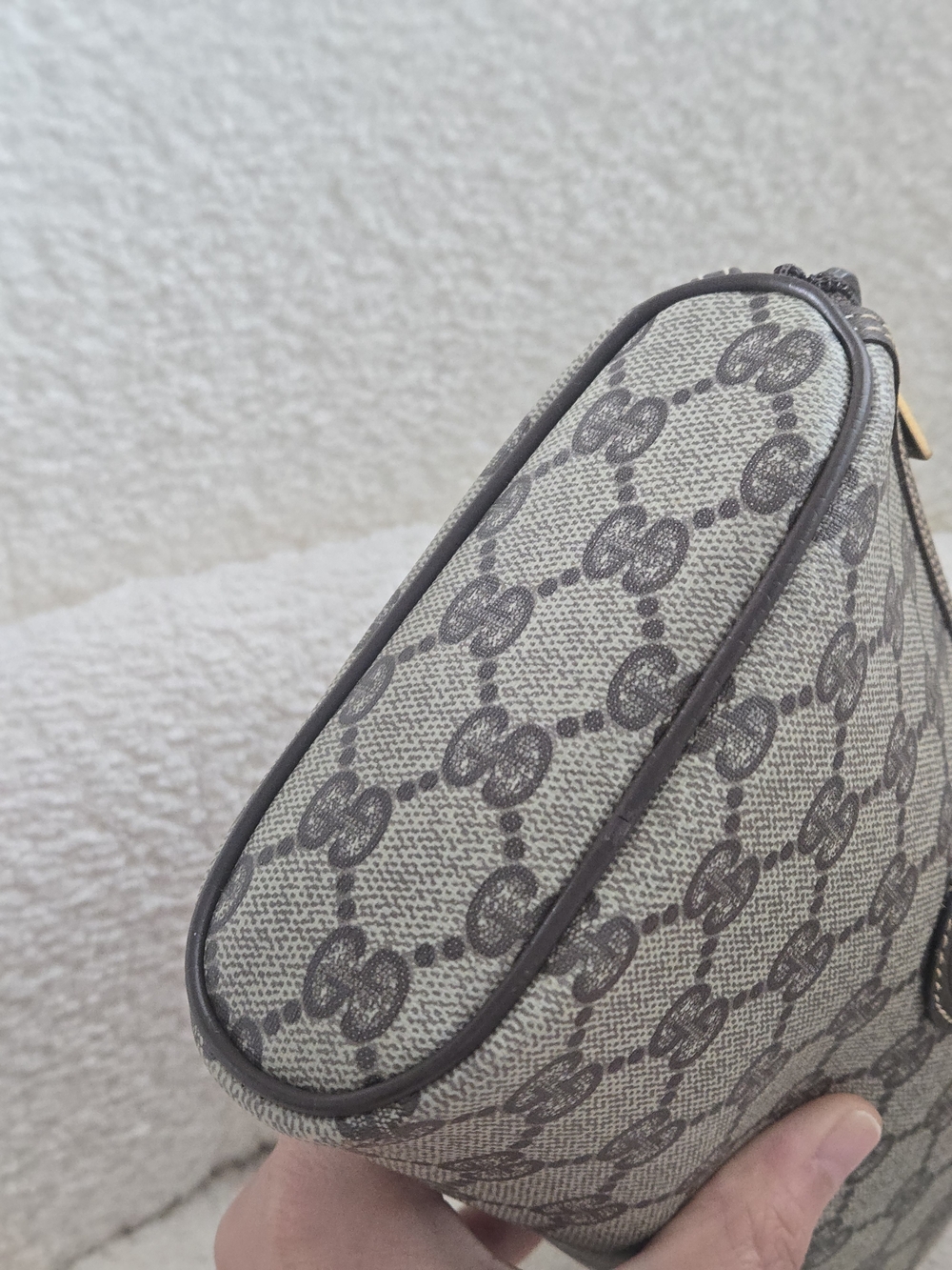 Vintage Gucci GG Monogram Cosmetic Pouch / Clutch - Picture 2 of 16